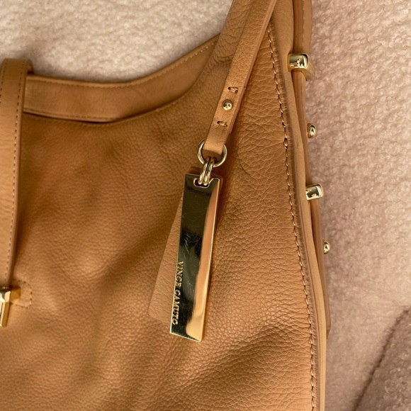 Vince Camuto Tan Leather Shoulder Bag - Picture 2 of 7